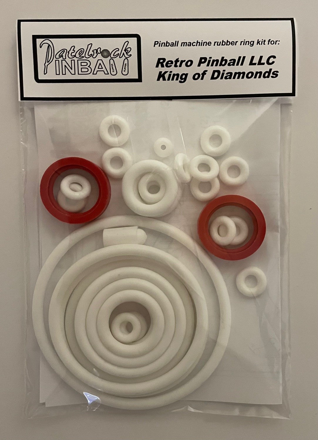 Retro Pinball LLC King of Diamonds Pinball Machine Rubber Ring Kit
