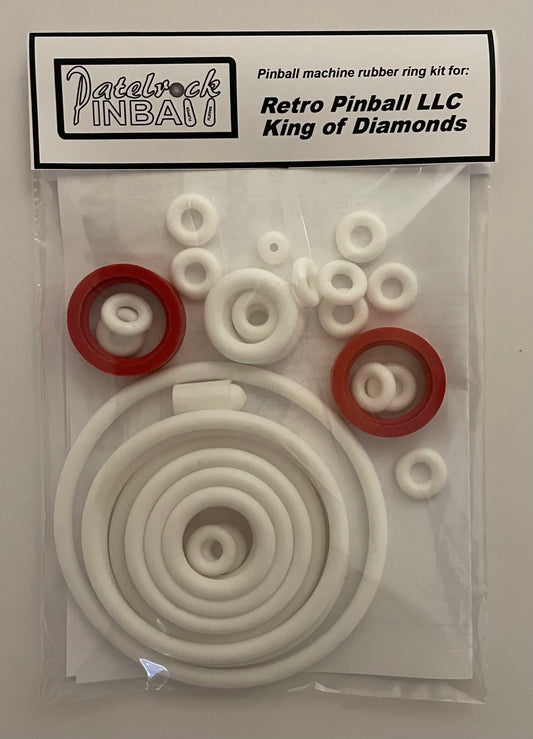 Retro Pinball LLC King of Diamonds Pinball Machine Rubber Ring Kit