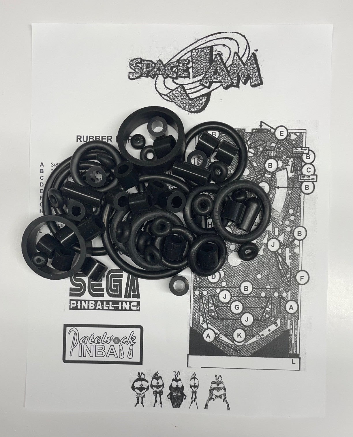 Sega Space Jam Pinball Machine Maintenance Kit