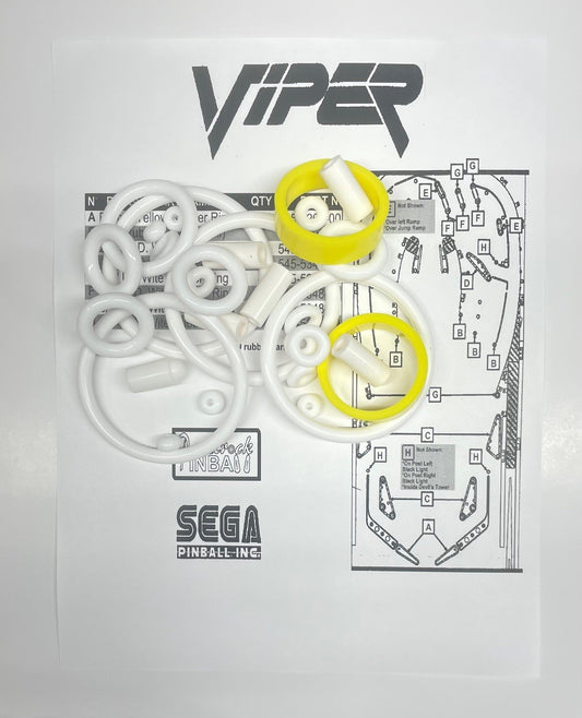 Sega Viper Night Drivin' Pinball Machine Rubber Ring Kit