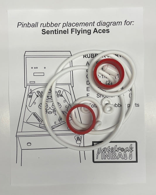Sentinel Flying Aces Pinball Machine Rubber Ring Kit