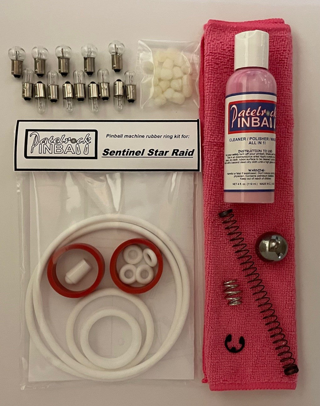 Sentinel Star Raid Pinball Machine Maintenance Kit