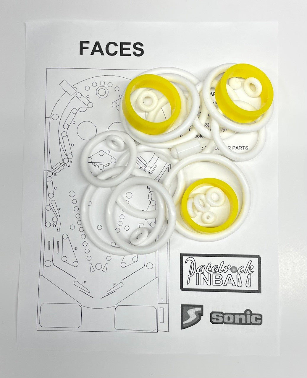 Segasa | Sonic Faces Pinball Machine Maintenance Kit