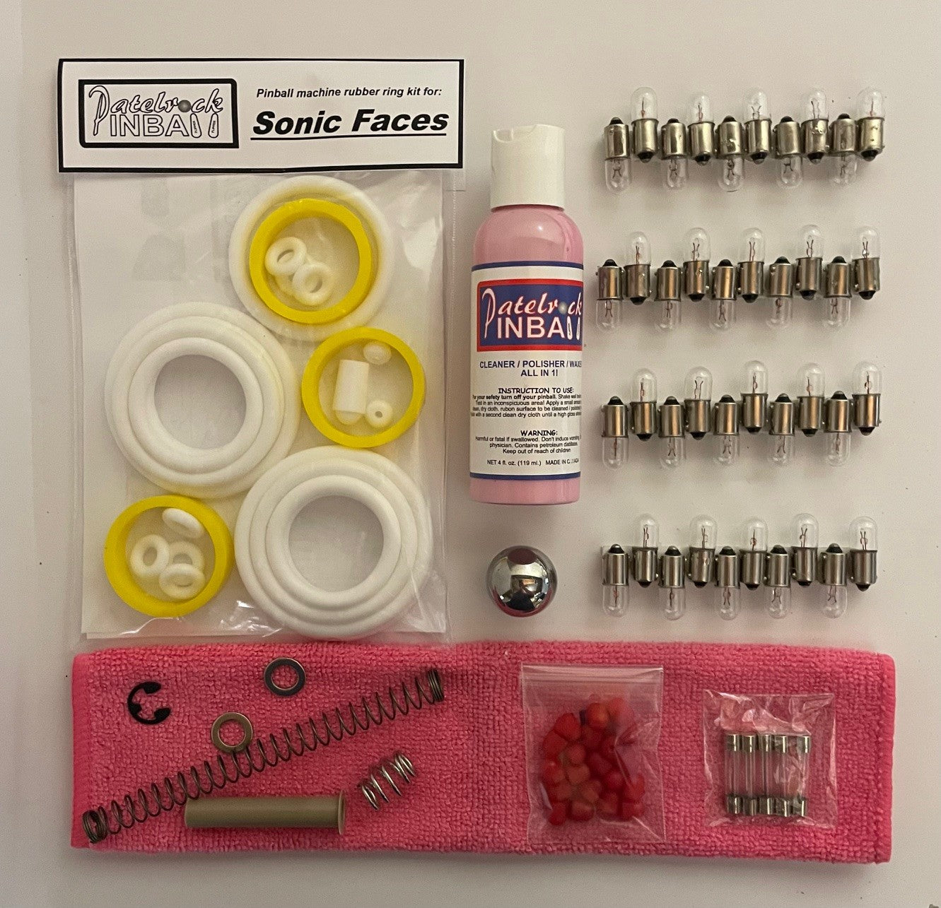 Segasa | Sonic Faces Pinball Machine Maintenance Kit