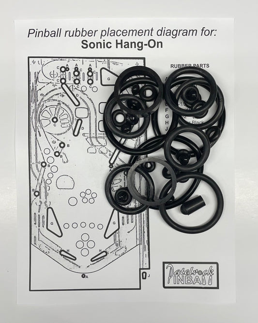 Segasa | Sonic Hang-On Pinball Machine Rubber Ring Kit