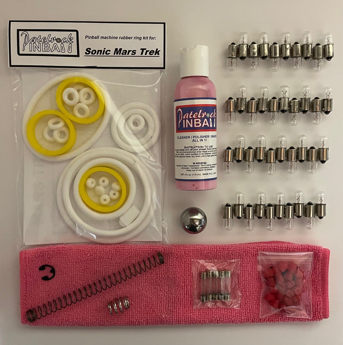 Segasa | Sonic Mars Trek Pinball Machine Maintenance Kit