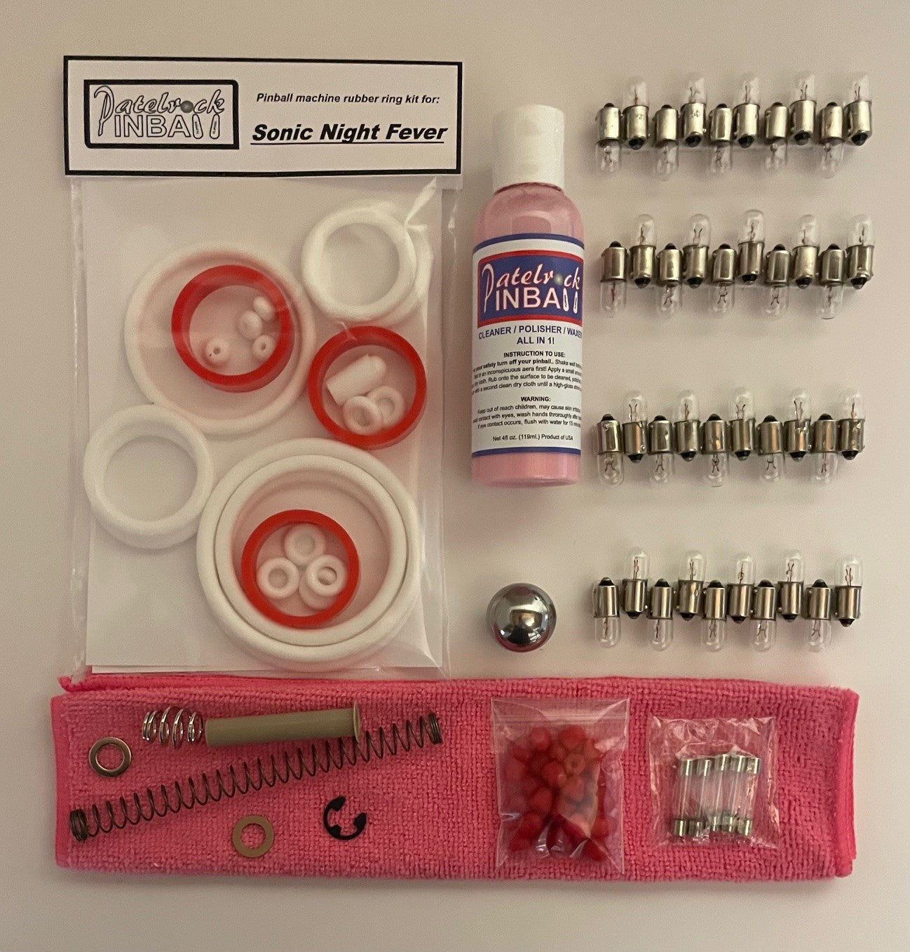 Sonic | Segasa Night Fever Pinball Machine Maintenance Kit