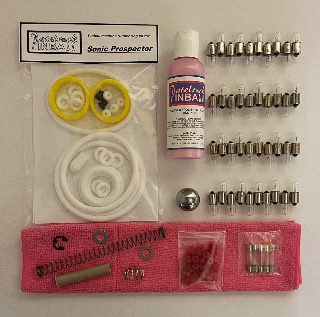 Segasa Prospector Pinball Machine Maintenance Kit