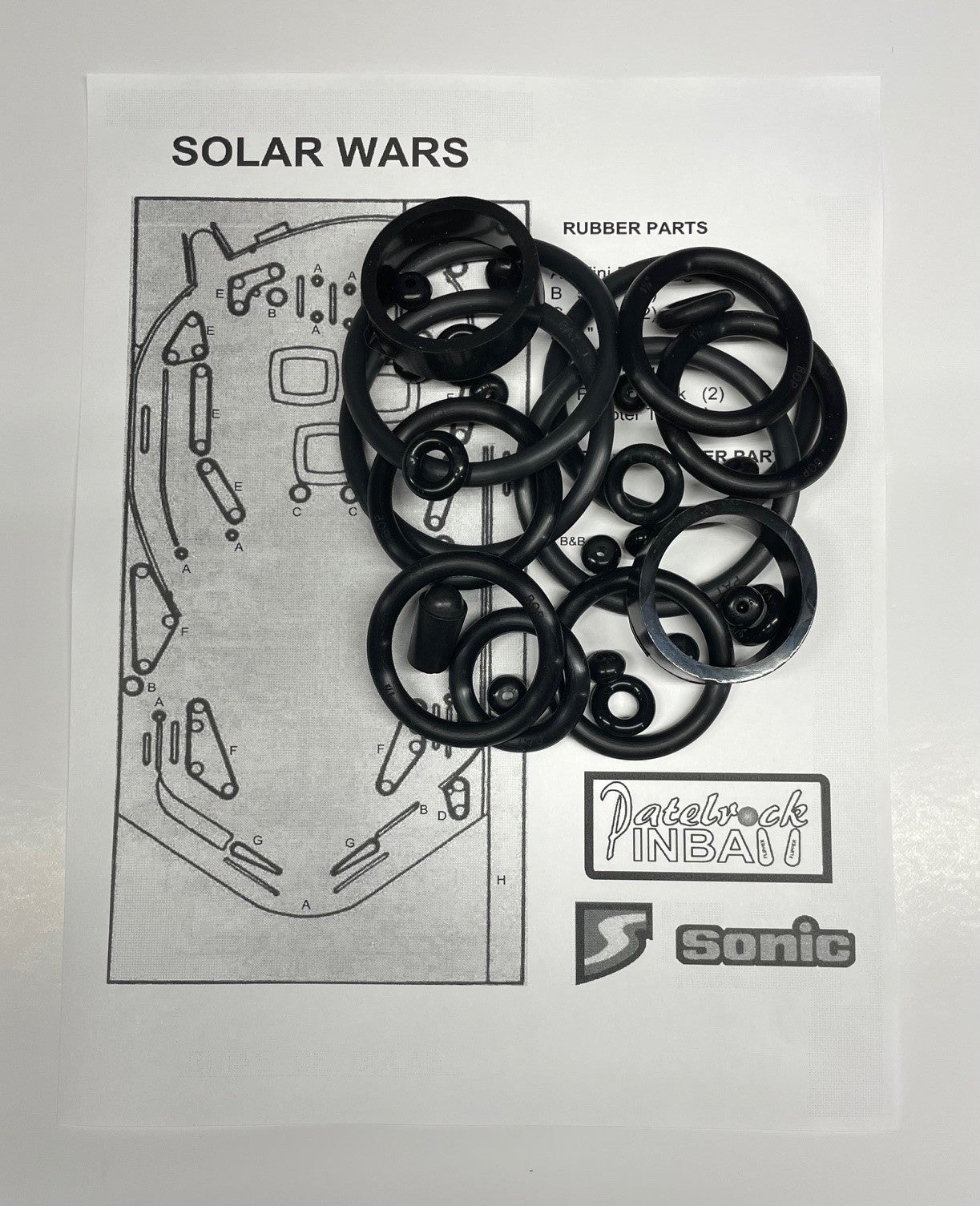 Sonic Solar Wars Pinball Machine Maintenance Kit