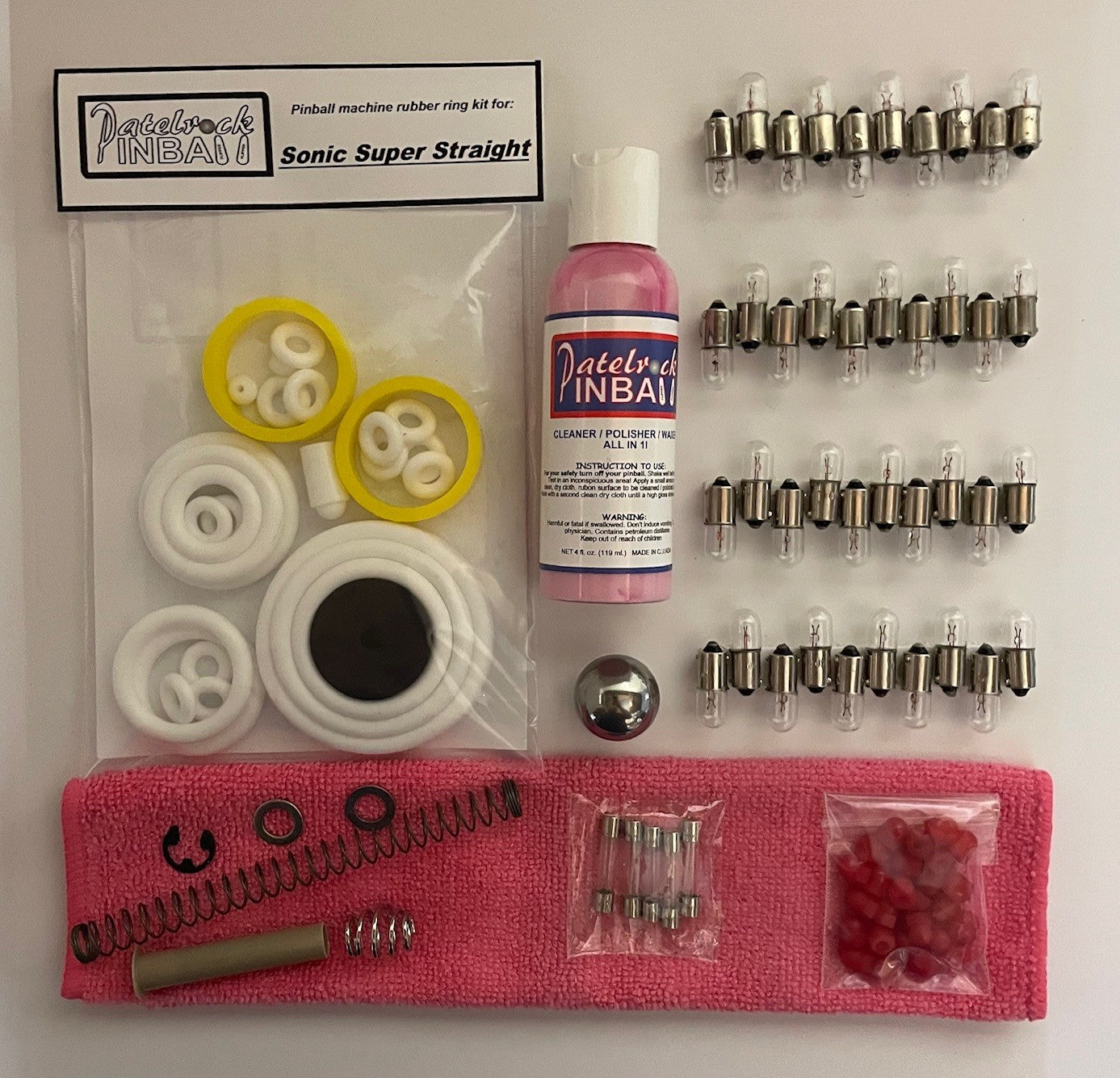 Segasa | Sonic Super Straight Pinball Machine Maintenance Kit