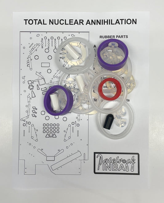 Spooky Pinball Total Nuclear Annihilation Pinball Machine Rubber Ring Kit