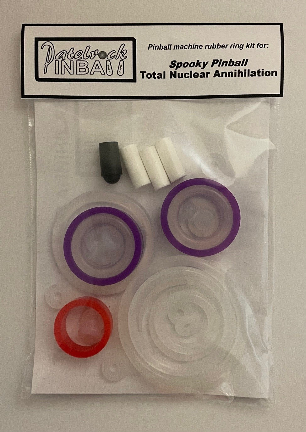 Spooky Pinball Total Nuclear Annihilation Pinball Machine Rubber Ring Kit