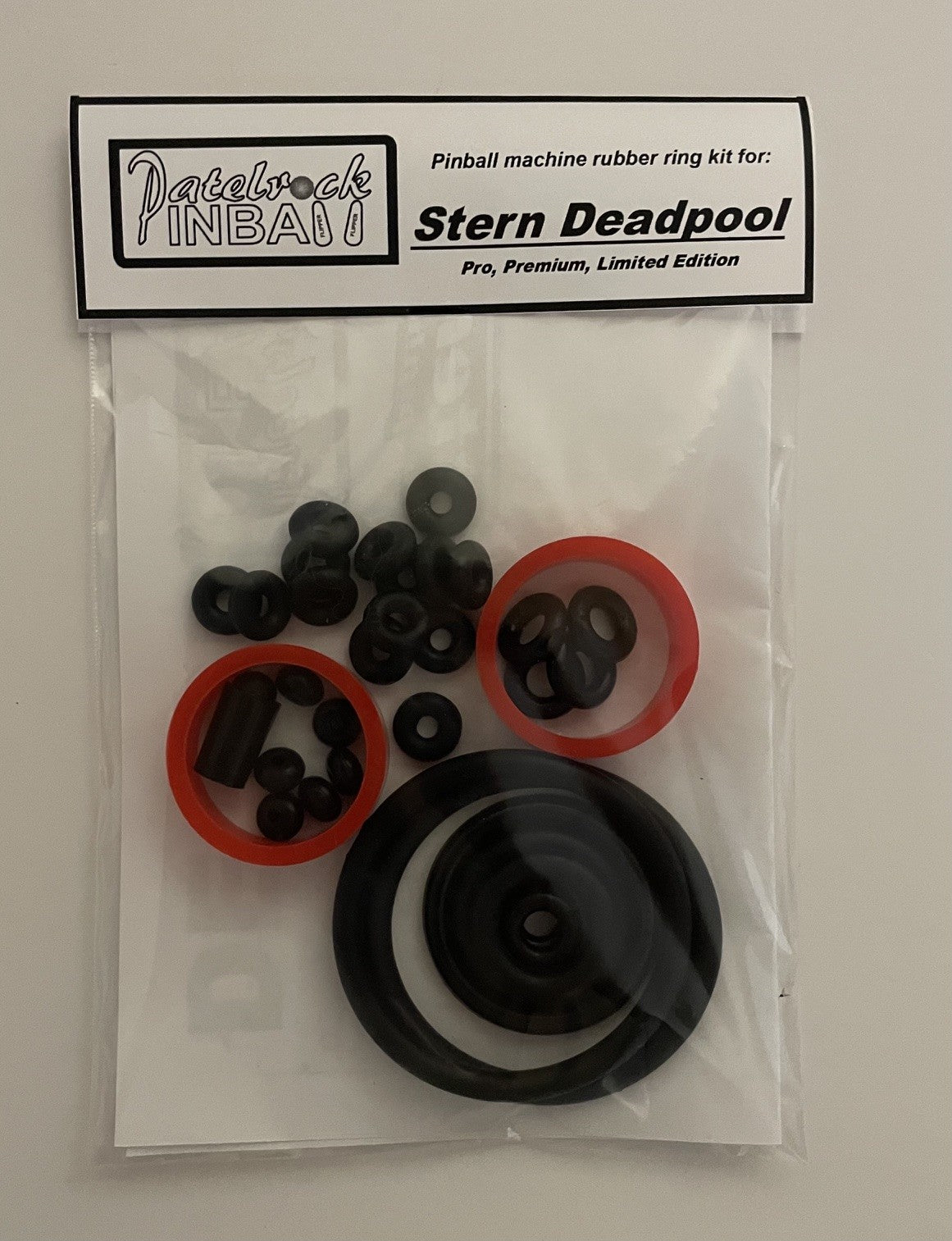 Stern Deadpool Pro | Premium | Limited Edition Pinball Machine Rubber Ring Kit