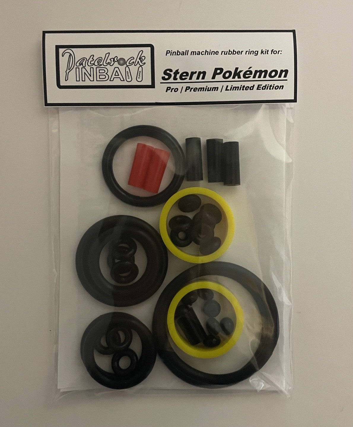 Stern Pokémon Pro | Premium |  Limited Edition Pinball Machine Rubber Ring Kit