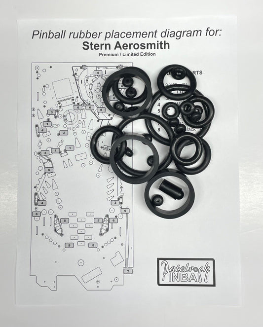 Stern Aerosmith Premium, Limited Edition Pinball Machine Rubber Ring Kit