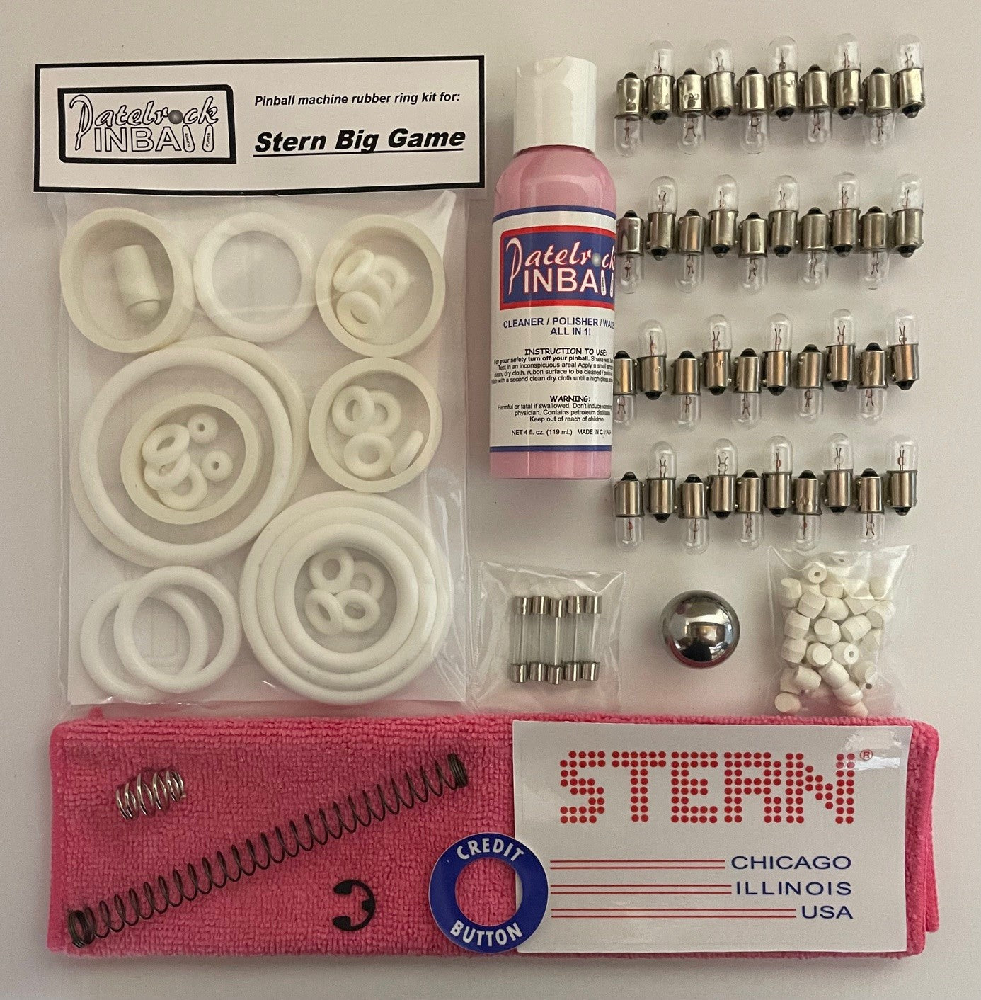 Stern Big Game Pinball Machine Maintenance Kit