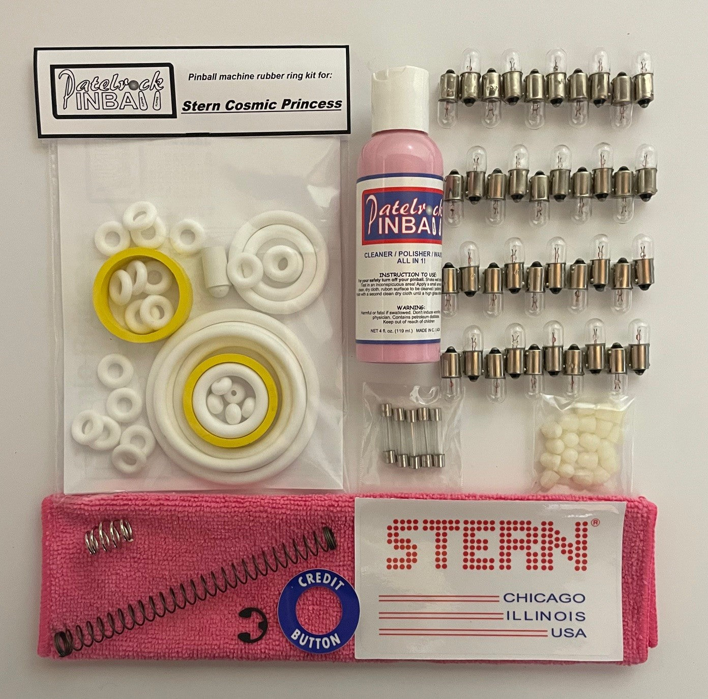 Stern Cosmic Princess Pinball Machine Maintenance Kit