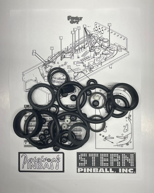 Stern Family Guy Pinball Machine Rubber Ring Kit