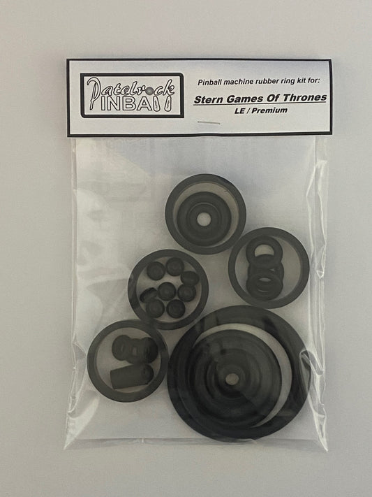 Stern Game of Thrones Premium, Limited Edition Pinball Machine Rubber Ring Kit
