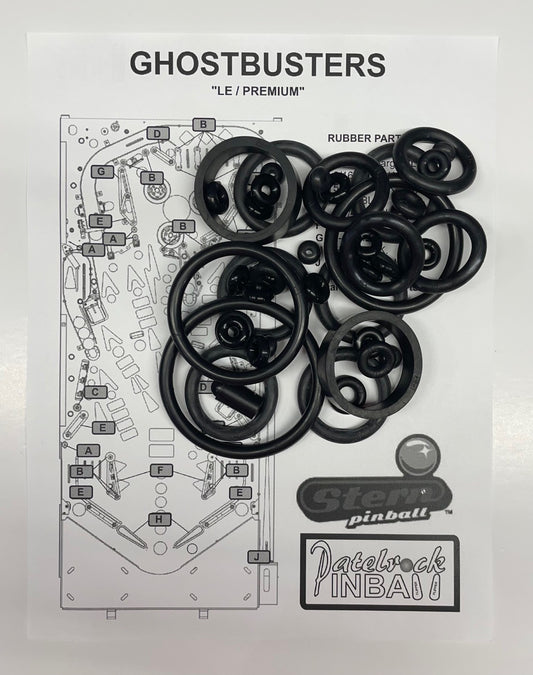 Stern Ghostbusters Premium | Limited Edition Pinball Machine Rubber Ring Kit