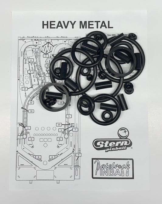 Stern | Incendium Heavy Metal Pinball Machine Rubber Ring Kit