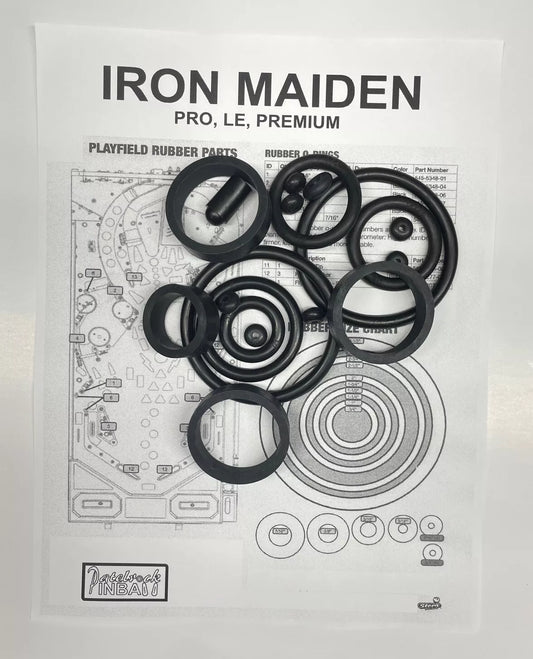 Stern Irom Maiden Legacy of the Beast Pro | Premium |  Limited Edition Pinball Machine Rubber Ring Kit