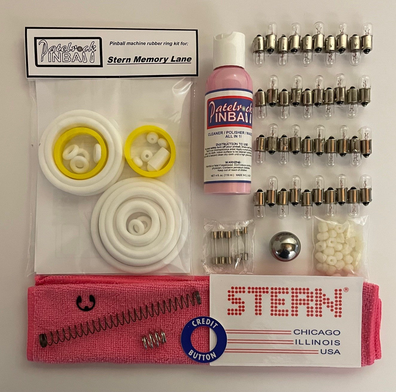 Stern Memory Lane Pinball Machine Maintenance Kit