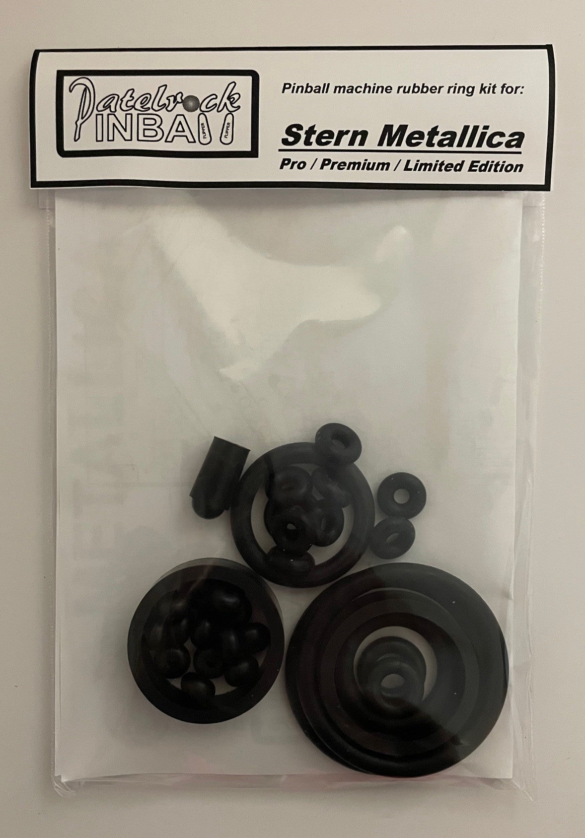 Stern Metallica Pro | Premium | Limited Edition Pinball Machine Rubber Ring Kit