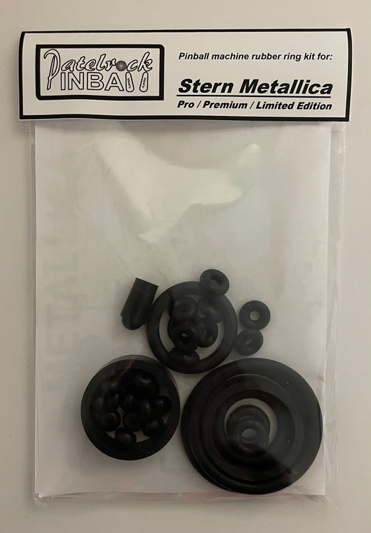 Stern Metallica Pro | Premium | Limited Edition Pinball Machine Rubber Ring Kit