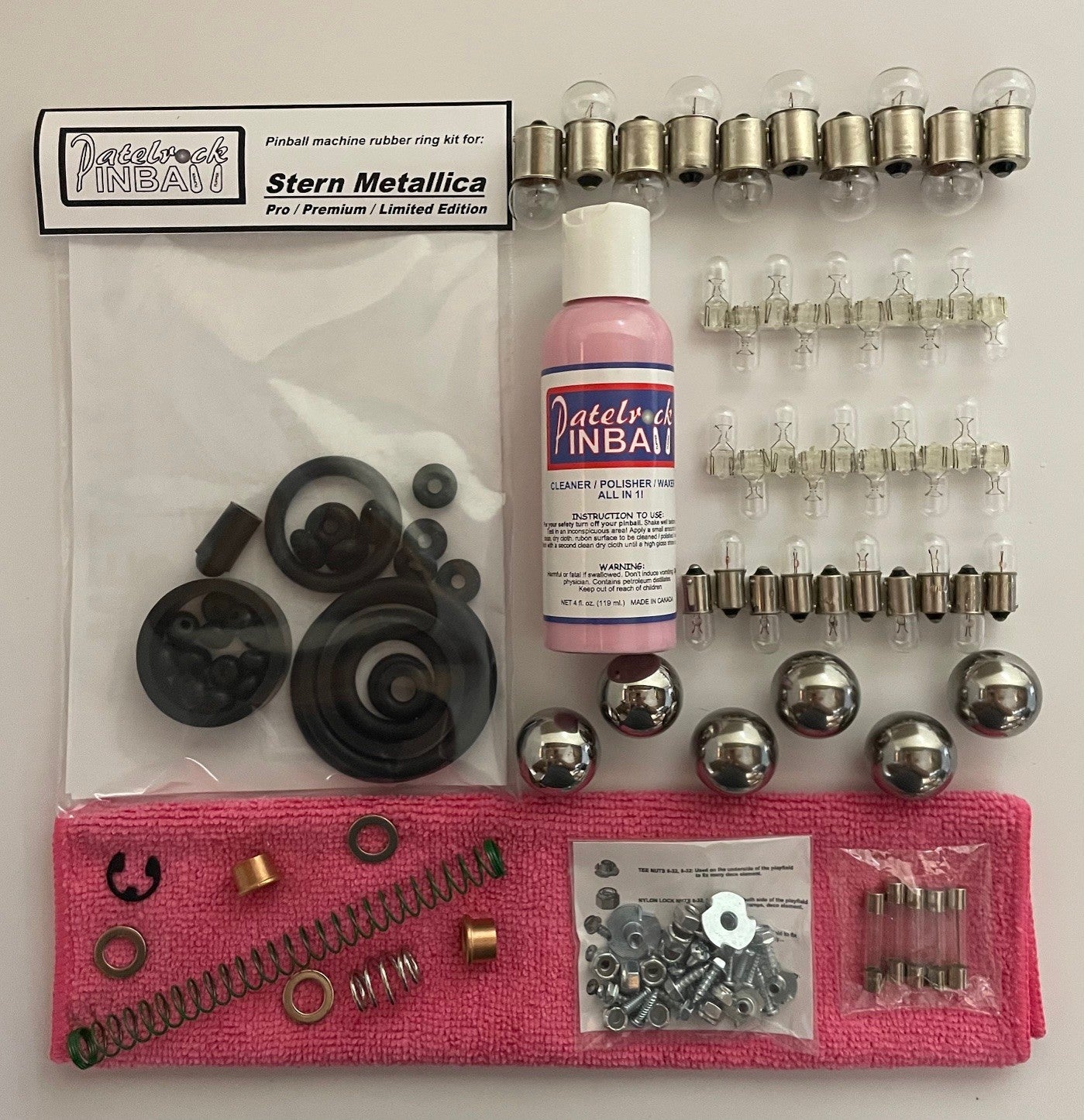 Stern Metallica Pro Pinball Machine Maintenance Kit