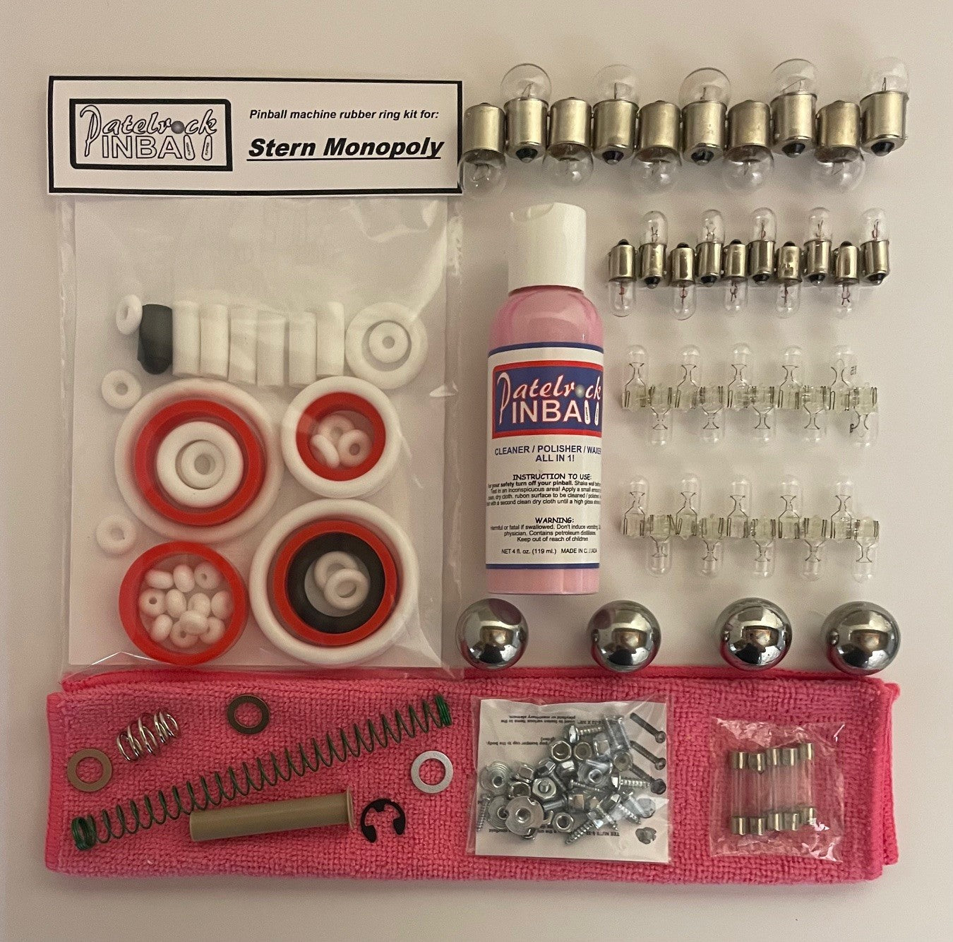 Stern Monopoly Pinball Machine Maintenance Kit