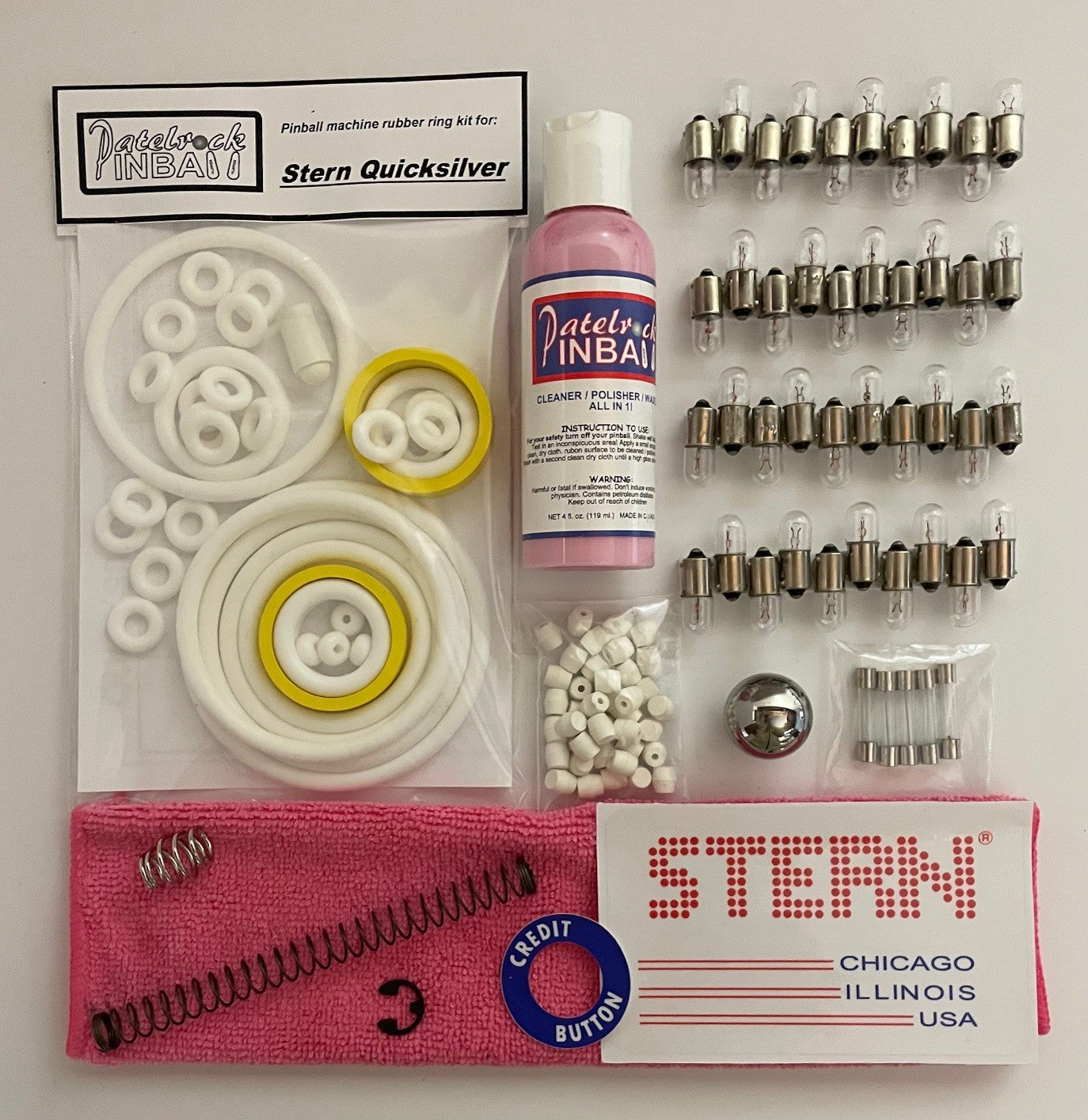 Stern Quicksilver Pinball Machine Maintenance Kit