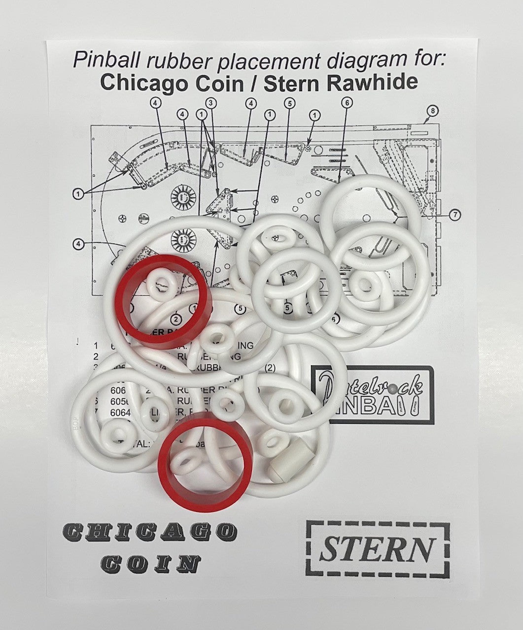 Stern / Chicago Coin Rawhide Pinball Machine Maintenance Kit