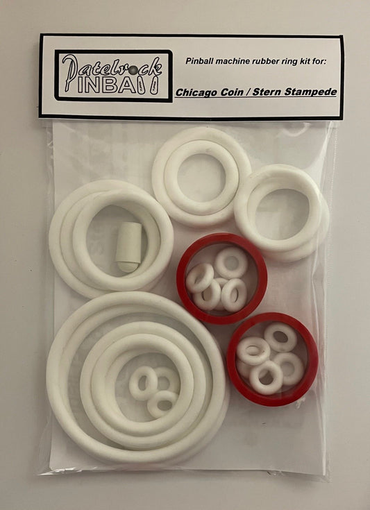 Stern Chicago Coin Stampede Pinball Machine Rubber Ring Kit