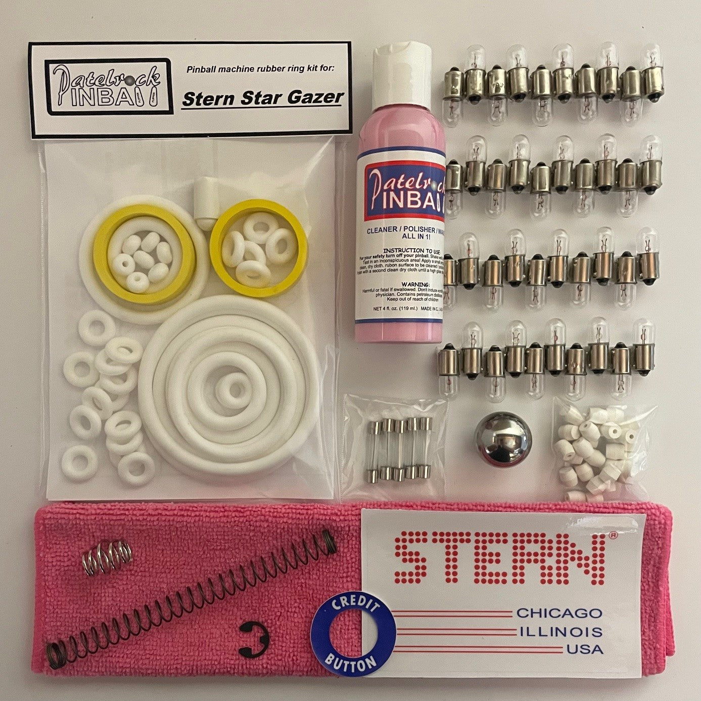 Stern Star Gazer Pinball Machine Maintenance Kit