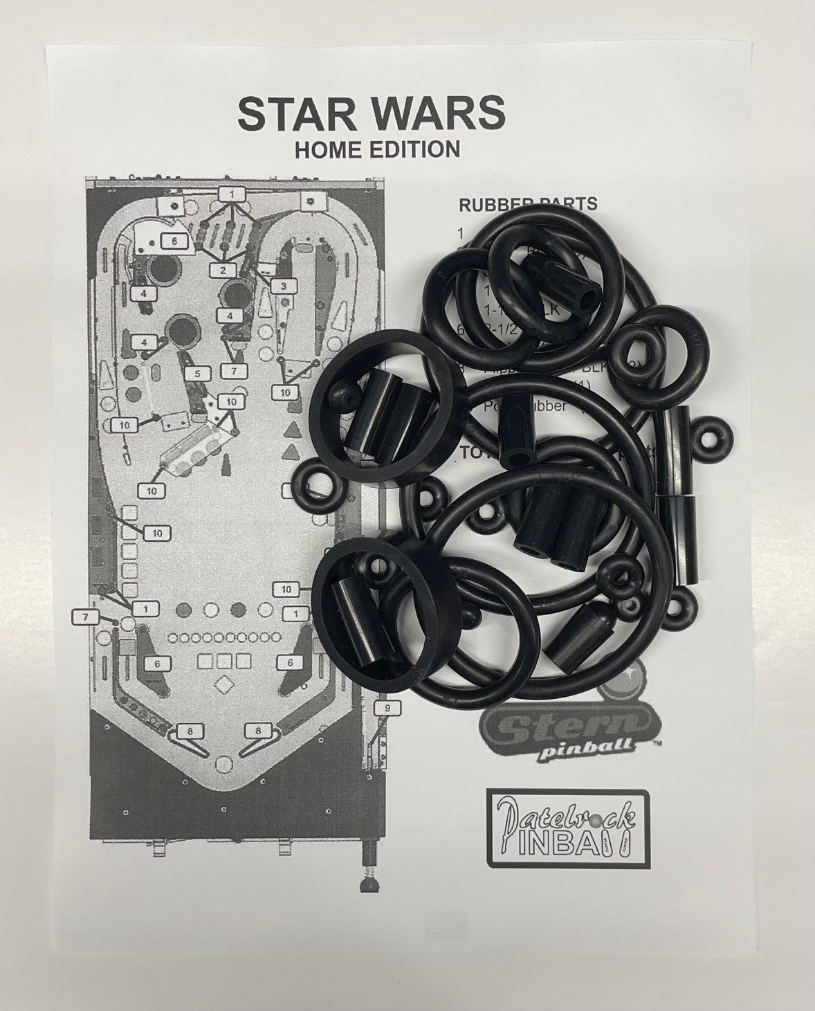 Stern Star Wars | Home Edition Pinball Machine Rubber Ring Kit