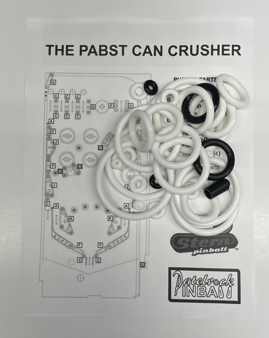 Stern The Pabst Can Crusher Pinball Machine Rubber Ring Kit
