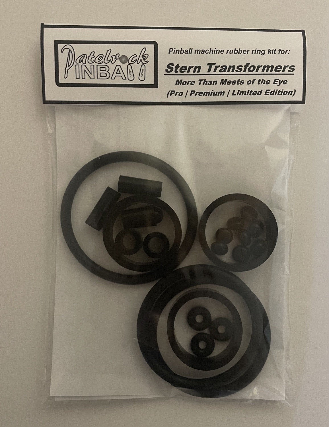 Stern Transformers: More Than Meets of the Eye Pro | Premium | Limited Edition Pinball Machine Rubber Ring Kit
