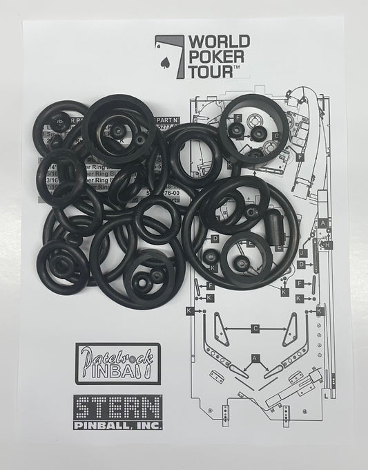 Stern World Poker Tour Pinball Machine Rubber Ring Kit