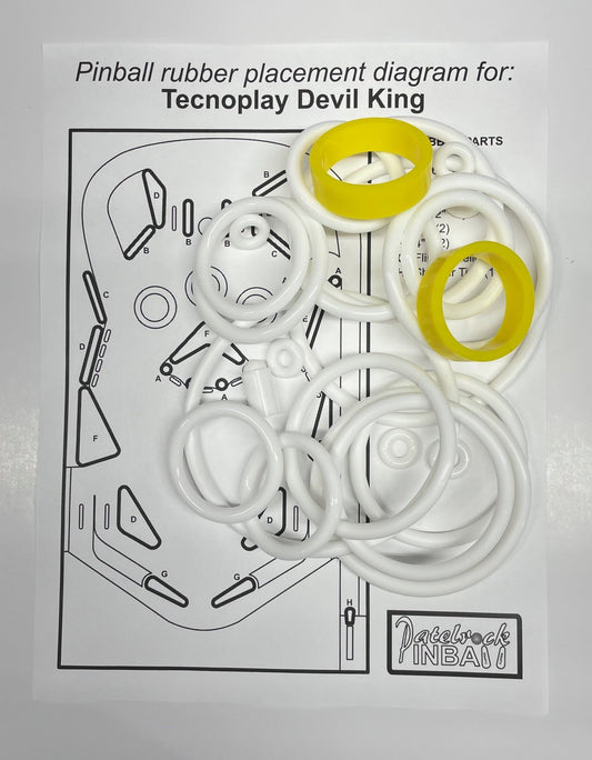 Tecnoplay Devil King Pinball Machine Rubber Ring Kit