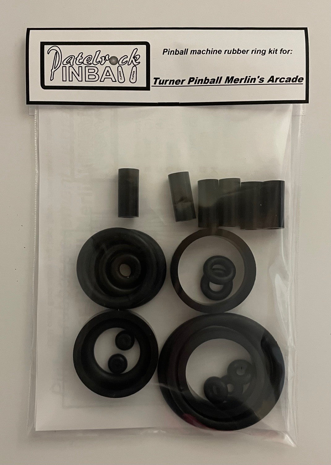 Turner Pinball Merlin's Arcade | Arcade Edition | Legendary Edition Pinball Machine Rubber Ring Kit