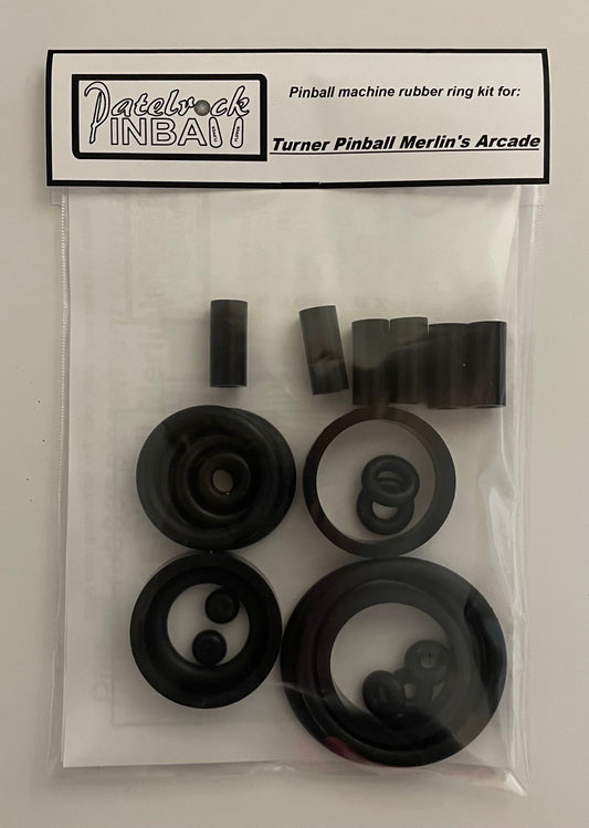 Turner Pinball Merlin's Arcade | Arcade Edition | Legendary Edition Pinball Machine Rubber Ring Kit