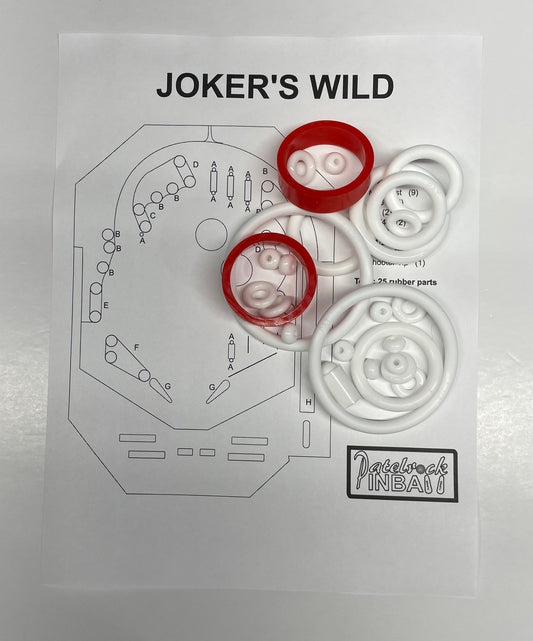 Venture Line Inc. Joker's Wild Pinball Machine Rubber Ring Kit