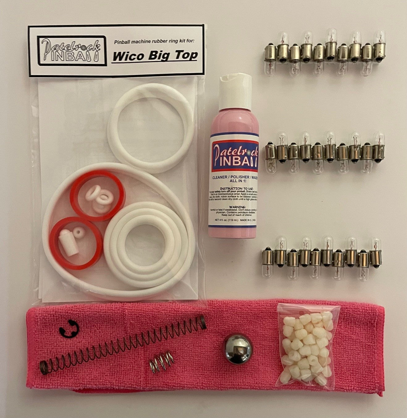 Wico Big top Pinball Machine Maintenance Kit
