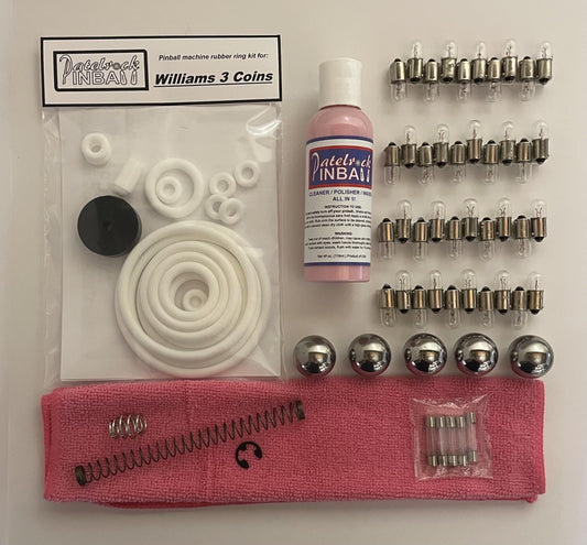 Williams 3 Coins Pinball Machine Maintenance Kit