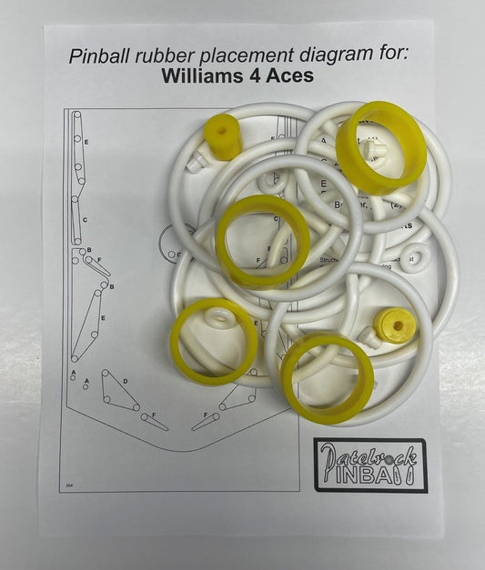 Williams 4 Aces Pinball Machine Maintenance Tune Up Kit