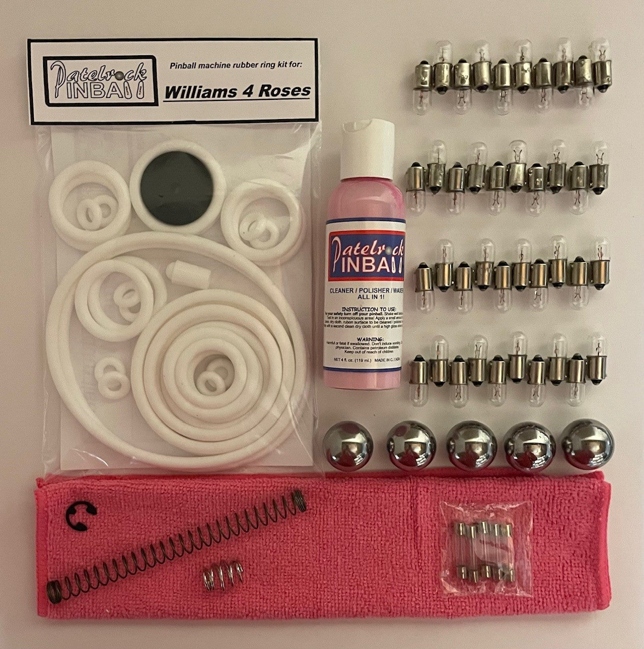 Williams 4 Roses Pinball Machine Maintenance Kit