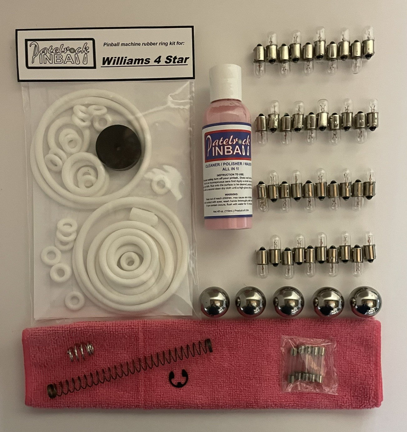 Williams 4 Star Pinball Machine Maintenance Kit