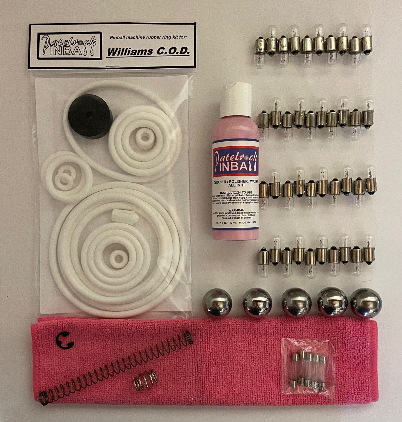 Williams C.O.D. Pinball Machine Maintenance Kit