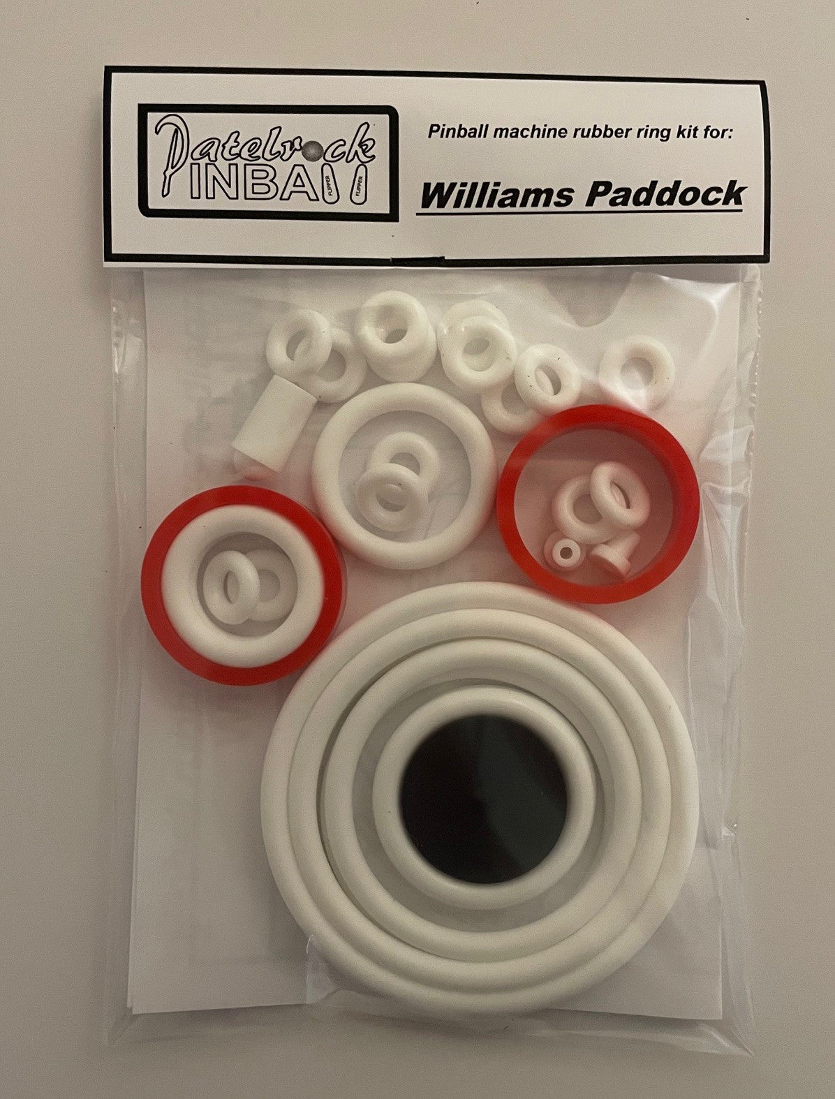 Williams Paddock Pinball Machine Rubber Ring Kit